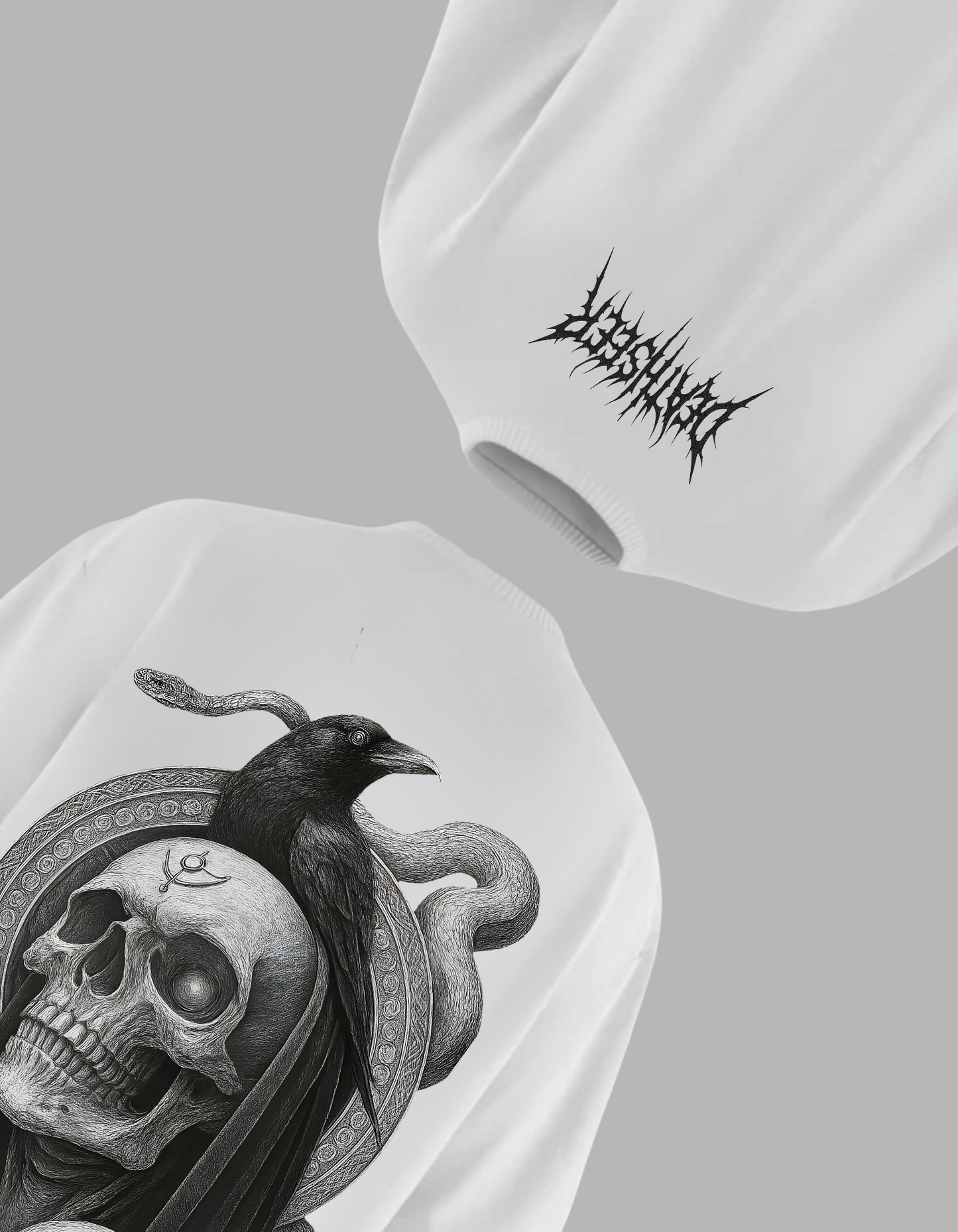 DEATHSEER OVERSIZED TSHIRT - WHITE