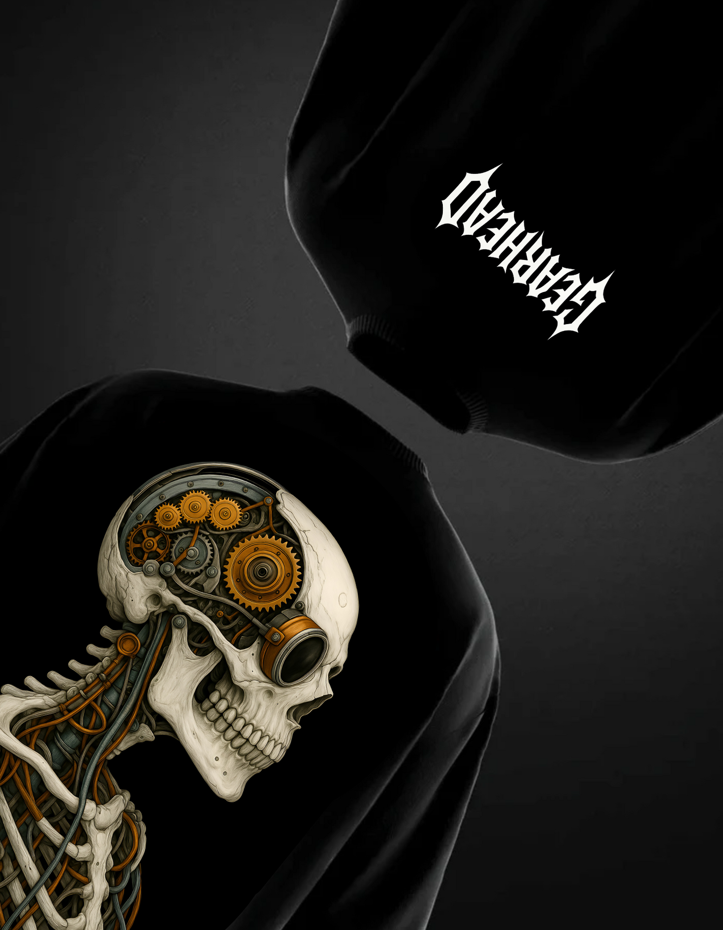 GEARHEAD OVERSIZED TSHIRT - BLACK
