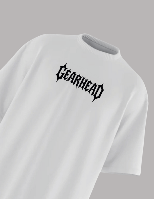 GEARHEAD OVERSIZED TSHIRT - WHITE