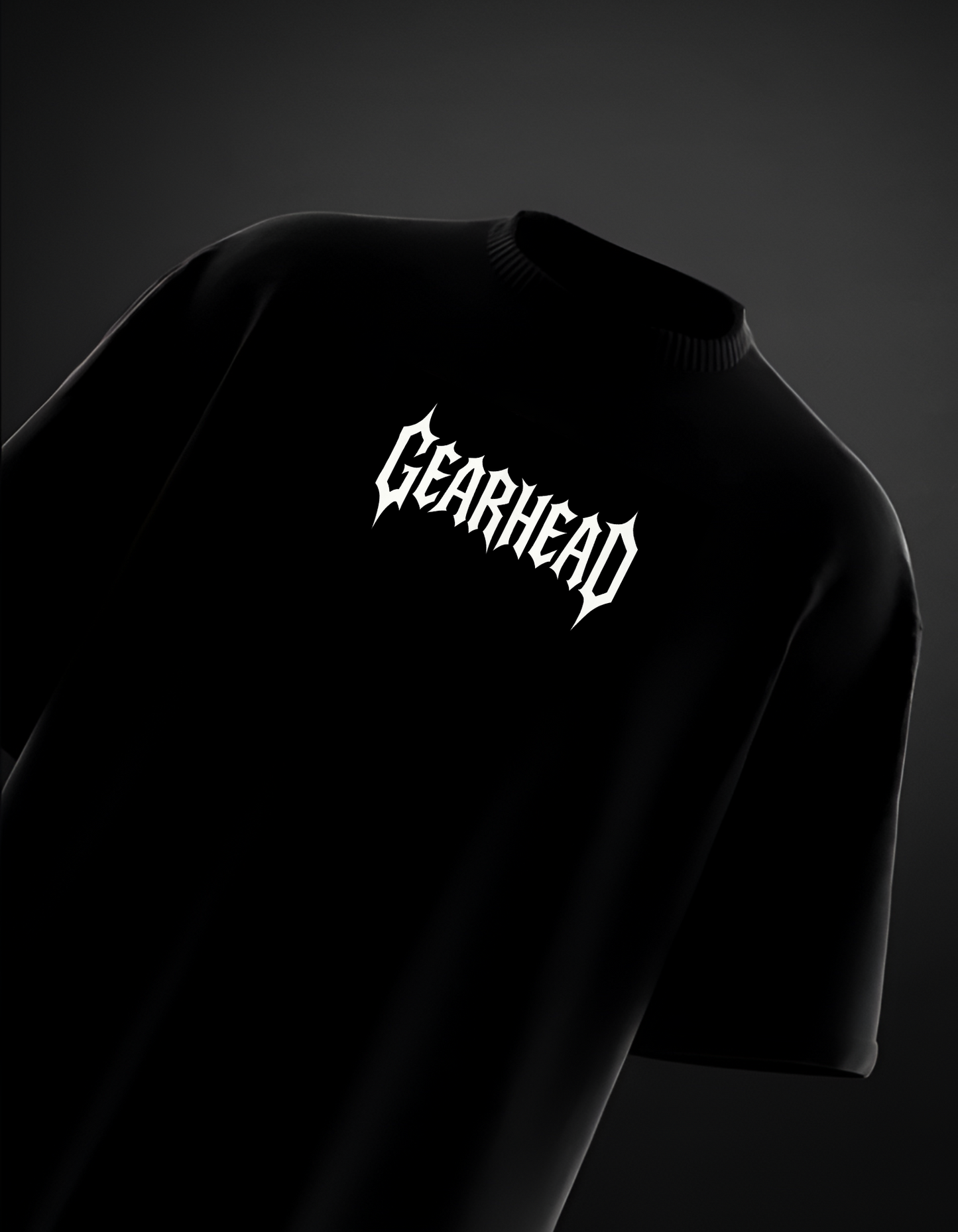 GEARHEAD OVERSIZED TSHIRT - BLACK