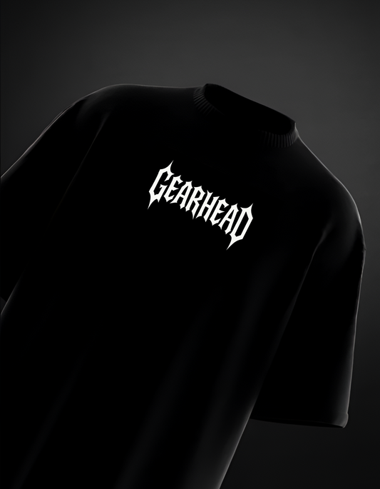 GEARHEAD OVERSIZED TSHIRT - BLACK