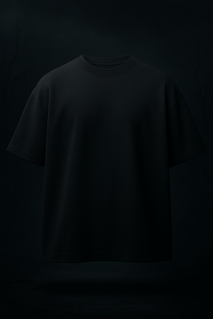 BASIC OVERSIZED BLACK TSHIRT